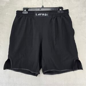 Lafroi Performance Shorts Mens Small Black MMA Cross Training Boxing Fight Wear